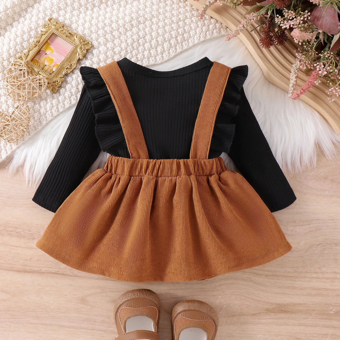 2PCS Autumn Baby Outfit – Hoodie & Pants Set (0–18M)
