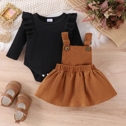 2PCS Autumn Baby Outfit – Hoodie & Pants Set (0–18M)