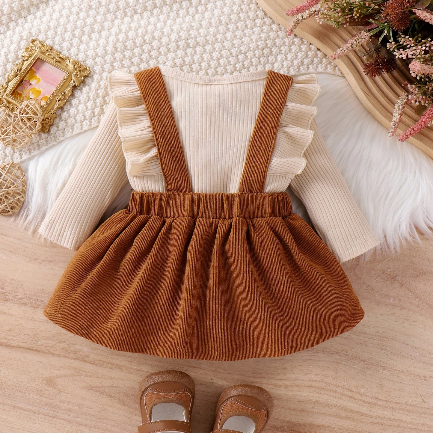2PCS Autumn Baby Outfit – Hoodie & Pants Set (0–18M)