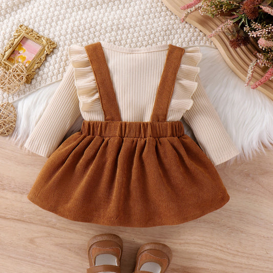 2PCS Autumn Baby Outfit – Hoodie & Pants Set (0–18M)