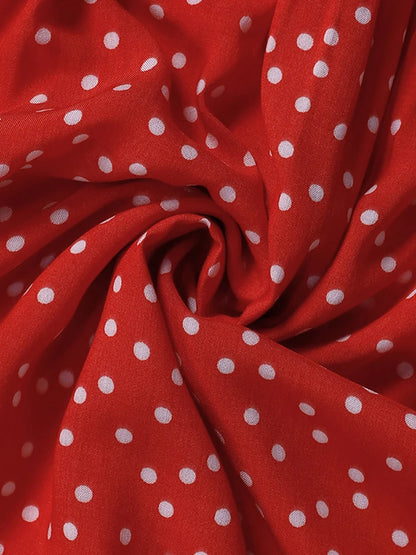 Fitshinling Bohemian Summer Maxi Dress Women Polka Dot Sleeveless Sundress Slim A Line Vintage Long Dresses Holiday Vestidos New