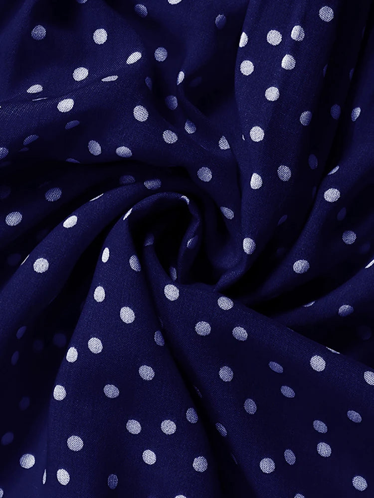 Fitshinling Bohemian Summer Maxi Dress Women Polka Dot Sleeveless Sundress Slim A Line Vintage Long Dresses Holiday Vestidos New